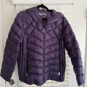 Michael Kors Purple Puffer Jacket